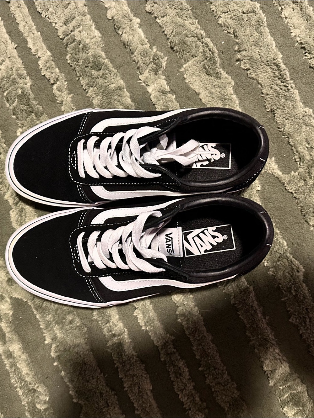 Vans Black and White Old Skool Skate Sneakers